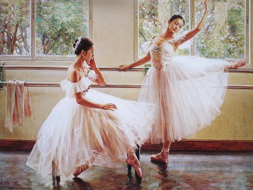 Ballerinas Guan Zeju02 chinesischen Ölgemälde